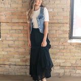 Serena Cotton Gauze Maxi Skirt