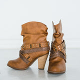 Short Change Booties in Tan