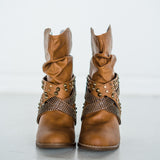 Short Change Booties in Tan