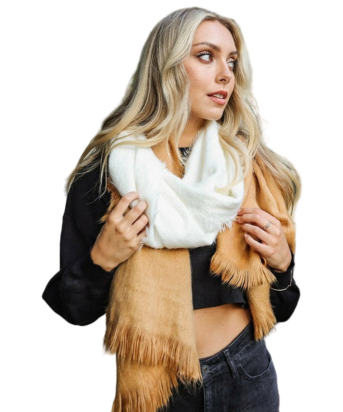 Silky Wool Ombre Scarf