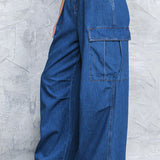 ALL THE BUZZ WASHED DENIM PANTS
