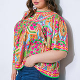 SPARKLY ENERGY WOVEN TOP