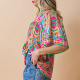 SPARKLY ENERGY WOVEN TOP