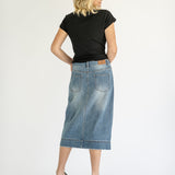 Skylar Button Front Midi Skirt