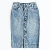 Skylar Button Front Midi Skirt