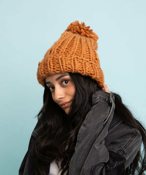 Soft Chunky Cable Knit Beanie