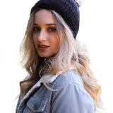 Soft Mohair Pom Beanie