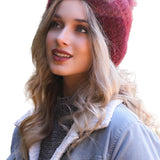 Soft Mohair Pom Beanie