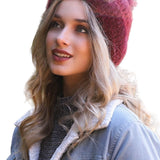 Soft Mohair Pom Beanie