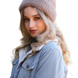 Soft Mohair Pom Beanie