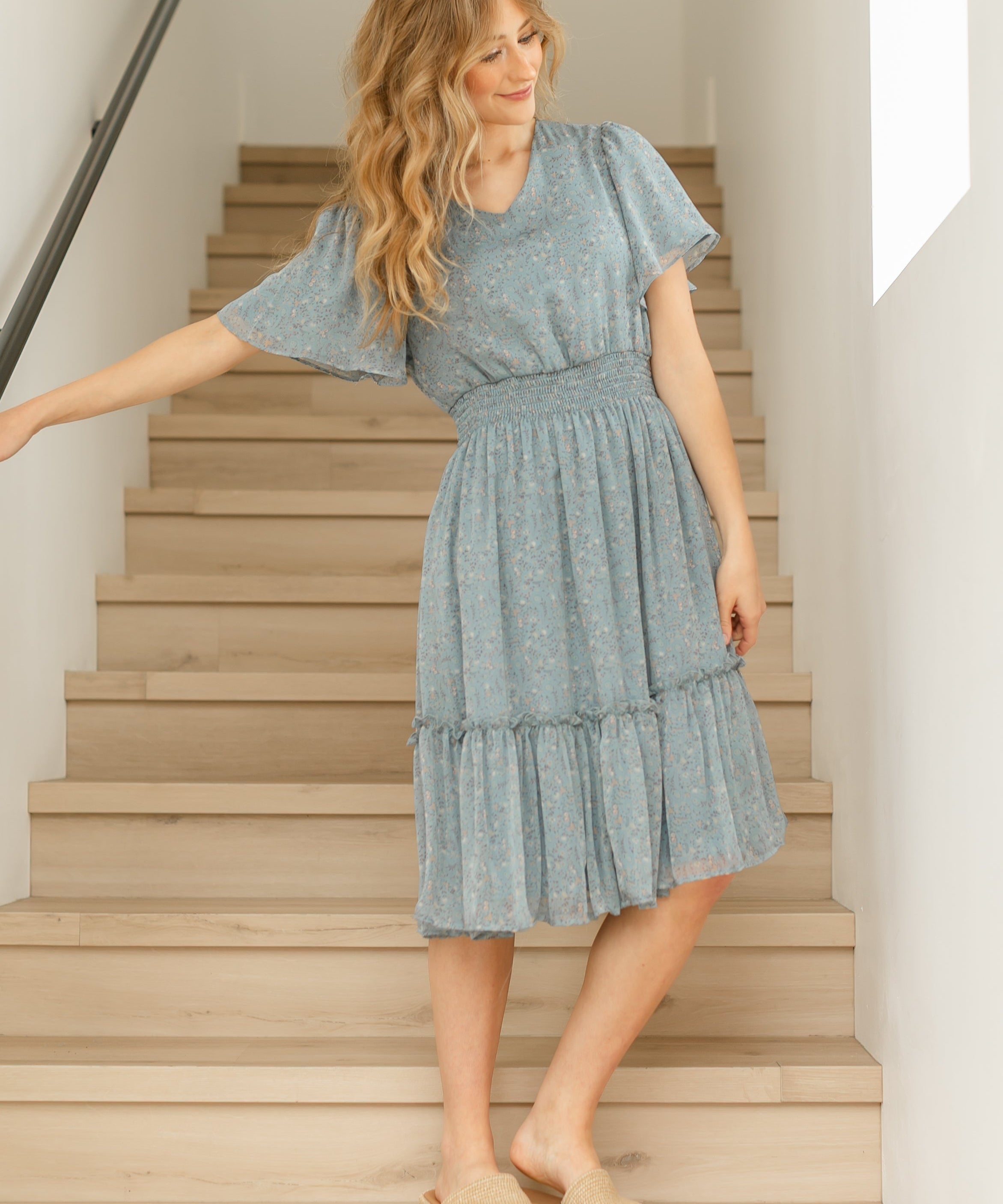 Sophie Floral Midi Dress