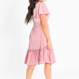 Sophie V-Neck Midi Dress