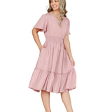 Sophie V-Neck Midi Dress