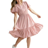 Sophie V-Neck Midi Dress
