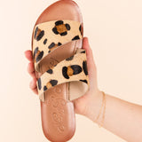 Spirited Dual Strap Slide in Leopard
