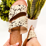 Spirited Sandals in Black and White