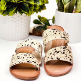 Spirited Sandals in Black and White
