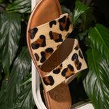 Spirited Dual Strap Slide in Leopard