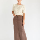Stella Denim Maxi Skirt