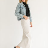 Stella Cloud Denim Maxi Skirt