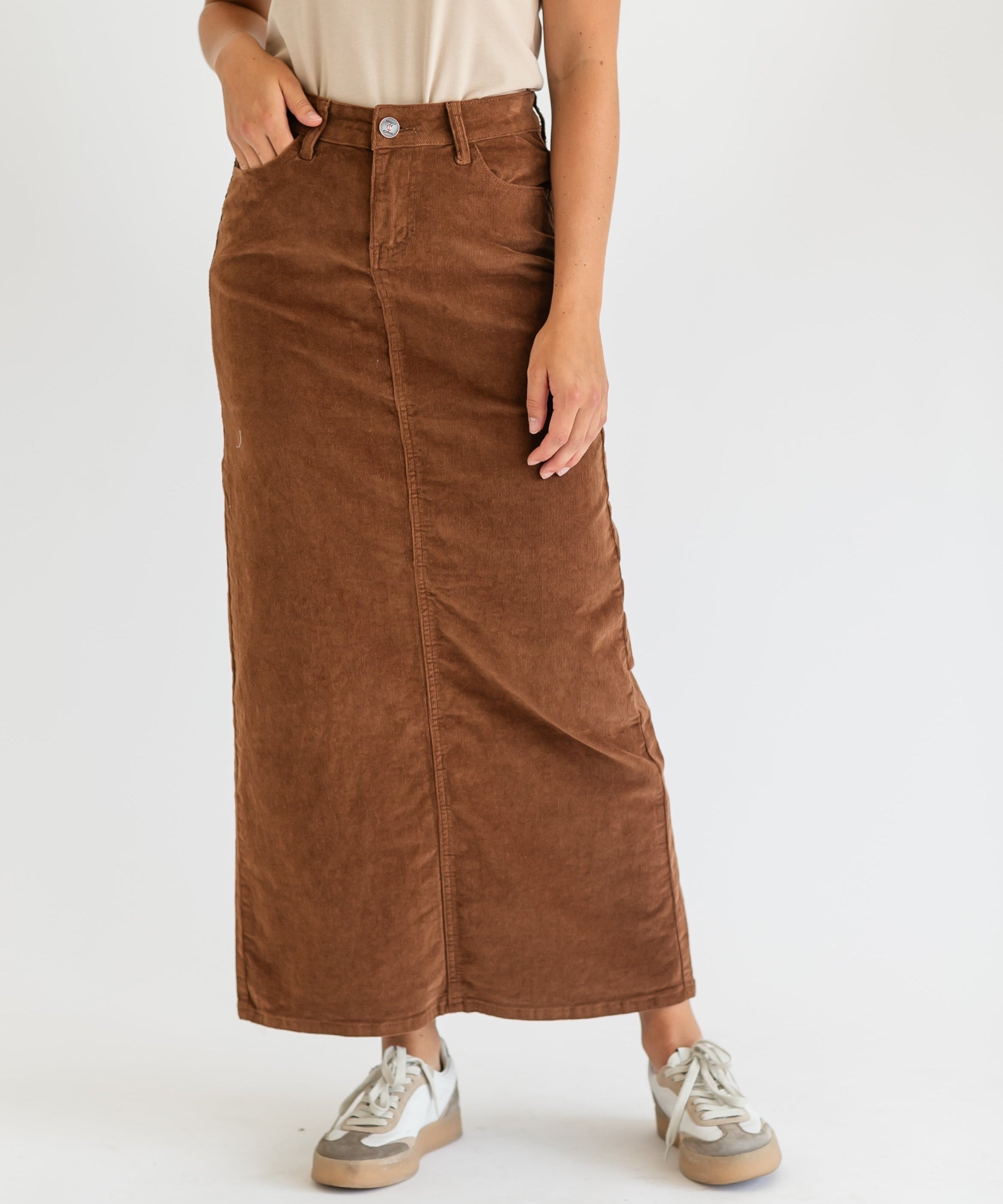 Stella Denim Maxi Skirt
