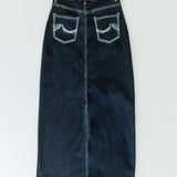 Stella Dark Wash Maxi Denim Skirt