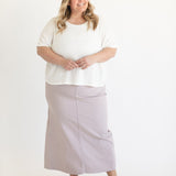 Stella Lilac Denim Maxi Skirt - FINAL SALE