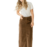 Stella Maxi Corduroy Skirt