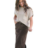 Stella Maxi Corduroy Skirt