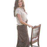 Stella Maxi Corduroy Skirt