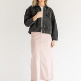 Stella Rose Denim Maxi Skirt - FINAL SALE