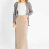 Stella Simply Taupe Denim Maxi Skirt