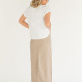 Stella Simply Taupe Denim Maxi Skirt