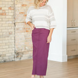 Stella Denim Maxi Skirt