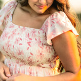 Summer Cap Sleeve Midi Dress