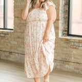 Summer Cap Sleeve Midi Dress
