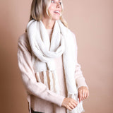 Ultra-Soft Boucle Tassel Scarf