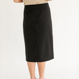 Wanda Classic Pencil Midi Skirt
