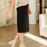Wanda Classic Pencil Midi Skirt
