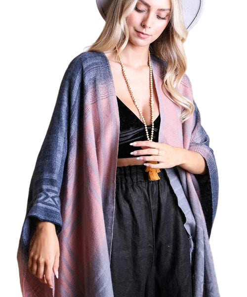 Western Style Colorblend Tassel Serape