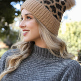 Wild Leopard Knit Beanie