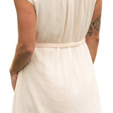 Willow Blush Pink Cotton Gauze Midi Dress