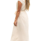 Willow Blush Pink Cotton Gauze Midi Dress