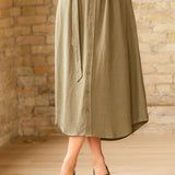 Willow Linen Midi Dress