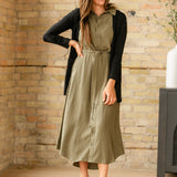 Willow Linen Midi Dress