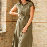 Willow Linen Midi Dress