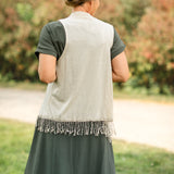 Winslet Tasseled Sleeveless Cardigan - FINAL SALE