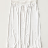 Women's White Half Slip